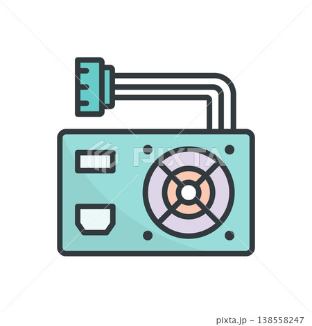 Power Supply icon vector design templates simple and modern 138558247