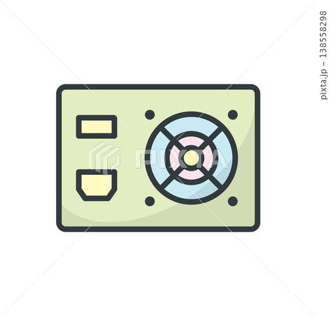Power Supply icon vector design templates simple and modern 138558298