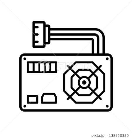 Power Supply icon vector design templates simple and modern 138558320