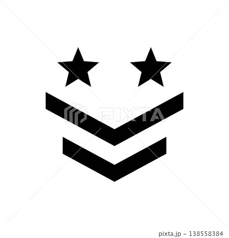 Military rank icon symbol design templates 138558384
