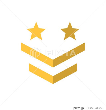 Military rank icon symbol design templates 138558385
