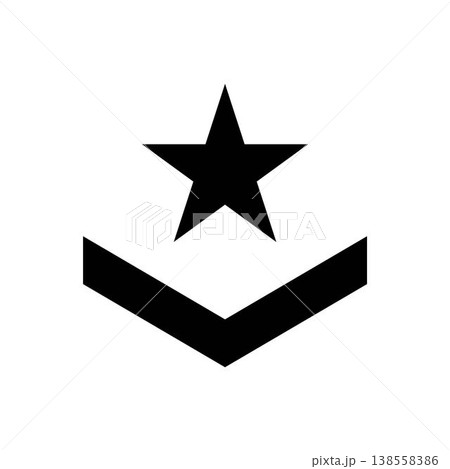Military rank icon symbol design templates 138558386
