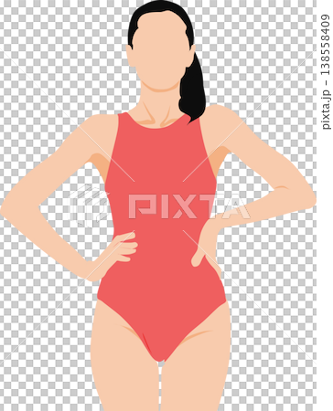 水着を着た女性のイラスト 138558409