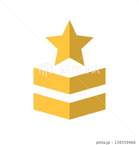 Military rank icon symbol design templates 138558468