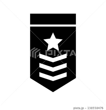 Military rank icon symbol design templates 138558476