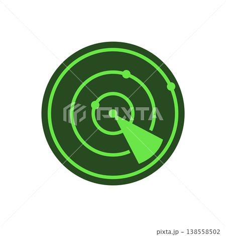 Radar icon vector design templates simple and modern concept Radar icon vector design templates simple and modern concept 138558502