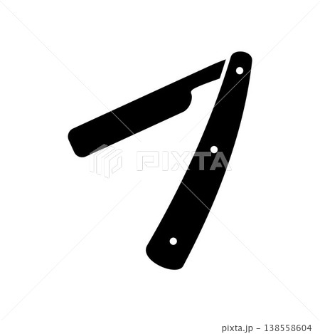 Straight Razor icon vector design templates simple and modern 138558604