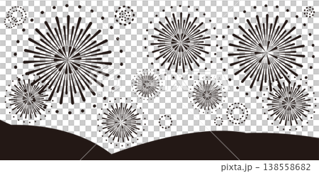 煙花背景圖 138558682