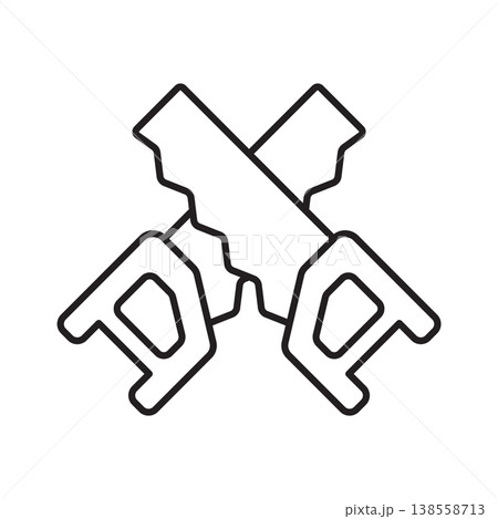 Saw icon vector design templates simple and modern 138558713