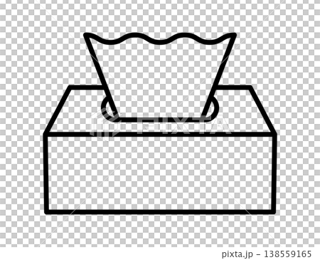 箱ティッシュ ティッシュペーパーのアイコン_ベクターイラスト 箱ティッシュ ティッシュペーパーのアイコン_ベクターイラスト 138559165