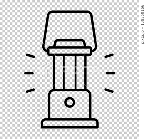 ランタン　ランプのアイコン_ベクターイラスト 138559166
