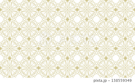 Golden Geometric Crystal Faceted Seamless Pattern Golden Geometric Crystal Faceted Seamless Pattern 138559349