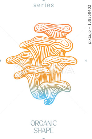 Abstract Mushroom Cluster Organic Shape 138559402