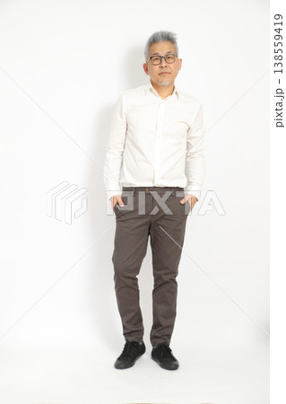 White Shirt Neutral Stance 138559419