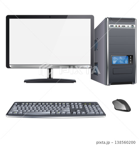 High Detailed Modern Computer 138560200