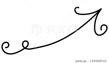 手書きの矢印のイラスト ベクター、アンティーク、黒、モノクロ、白背景、透過背景、装飾、広告、チラシ 手書きの矢印のイラスト ベクター、アンティーク、黒、モノクロ、白背景、透過背景、装飾、広告、チラシ 138560410