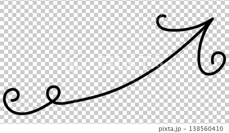 手書きの矢印のイラスト ベクター、アンティーク、黒、モノクロ、白背景、透過背景、装飾、広告、チラシ 手書きの矢印のイラスト ベクター、アンティーク、黒、モノクロ、白背景、透過背景、装飾、広告、チラシ 138560410