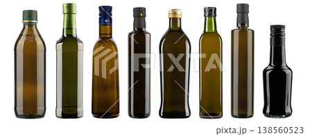 Collection of various empty glass bottles Collection of various empty glass bottles 138560523
