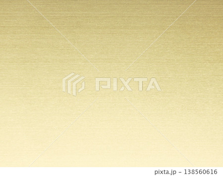 白っぽい金色に輝くヘアライン仕上げのテクスチャ素材の背景画像2c 138560616