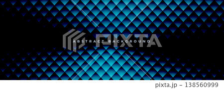 Blue triangular grid geometric abstract background showcasing glossy metallic diamond pattern with deep navy and cyan lighting, reflective highlights, subtle shadows, modern futuristic atmosphere. Blue triangular grid geometric abstract background showcasing glossy metallic diamond pattern with deep navy and cyan lighting, reflective highlights, subtle shadows, modern futuristic atmosphere. 138560999