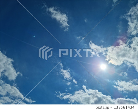 bright cumulus cloud and blue sky 138561434