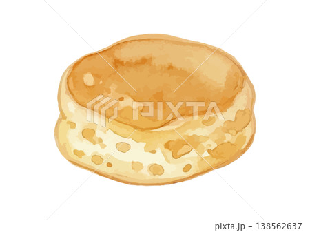 水彩風のふわふわパンケーキのイラスト 水彩風のふわふわパンケーキのイラスト 138562637