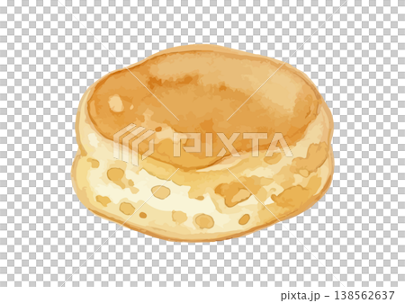 水彩風のふわふわパンケーキのイラスト 水彩風のふわふわパンケーキのイラスト 138562637
