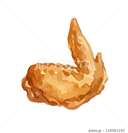 水彩風の手羽先のイラスト 138563197