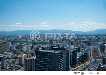 新潟市メディアシップ展望台から望む景色(新潟駅方面) 新潟市メディアシップ展望台から望む景色(新潟駅方面) 138563205