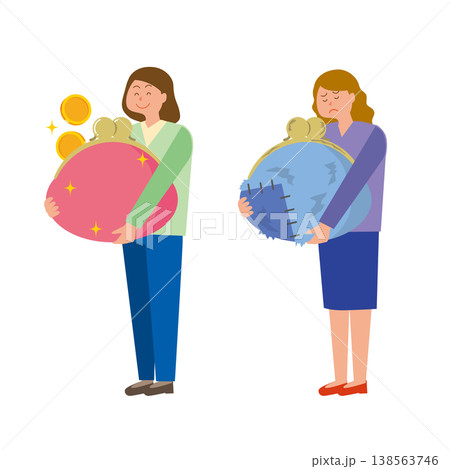 お金が貯まる女性と貯まらない女性 138563746