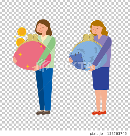 お金が貯まる女性と貯まらない女性 138563746