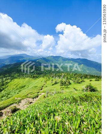 夏の岩菅山登山(ノッキリ~岩菅山山頂):横手山方面の眺め 夏の岩菅山登山(ノッキリ~岩菅山山頂):横手山方面の眺め 138563930