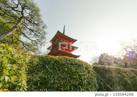 Kiyomizu Dera temple is a popular tourist destination in Kyoto, Japan. Kiyomizu Dera temple is a popular tourist destination in Kyoto, Japan. 138564206