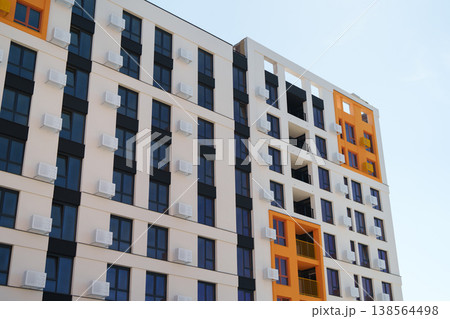 Modern Residential Complex With Bright Architectural Design. 138564498