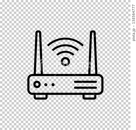 Wireless Wi-Fi Router Icon Wireless Wi-Fi Router Icon 138564777