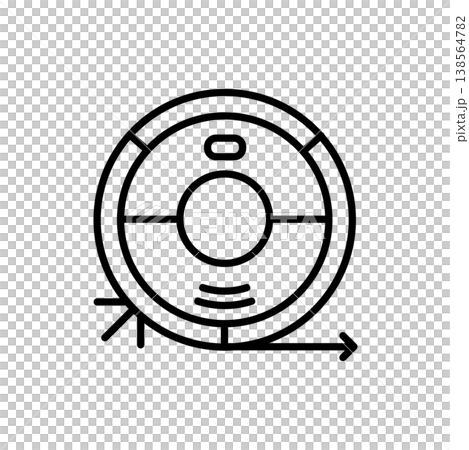 Smart Robot Vacuum Cleaner Icon 138564782