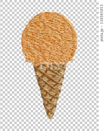 [Ice Orange Flavor] Hand Embroidery Illustration Material 138565853