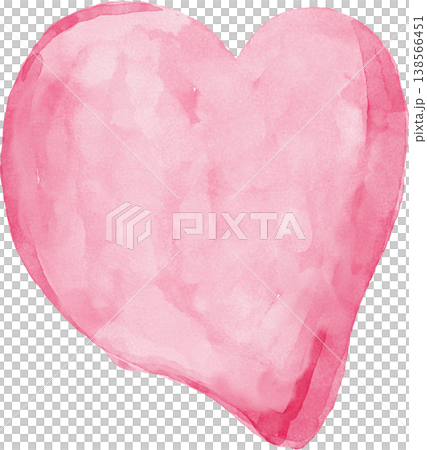 Soft pink watercolor heart shape with visible brushstrokes and png love Soft pink watercolor heart shape with visible brushstrokes and png love 138566451
