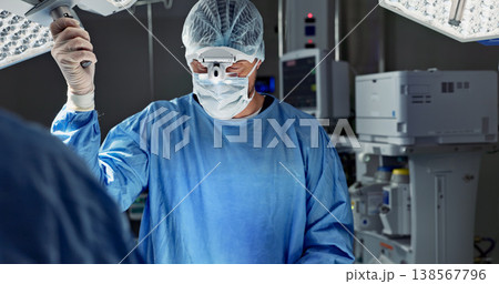 Doctors, team and surgery in theater with medical support for healthcare, safety and operation room at hospital. Surgeon, medicine and teamwork or collaboration with tools for cardiology or emergency Doctors, team and surgery in theater with medical support for healthcare, safety and operation room at hospital. Surgeon, medicine and teamwork or collaboration with tools for cardiology or emergency 138567796