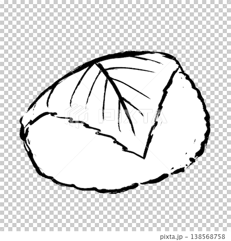 Hand-drawn illustration of sakura mochi Hand-drawn illustration of sakura mochi 138568758