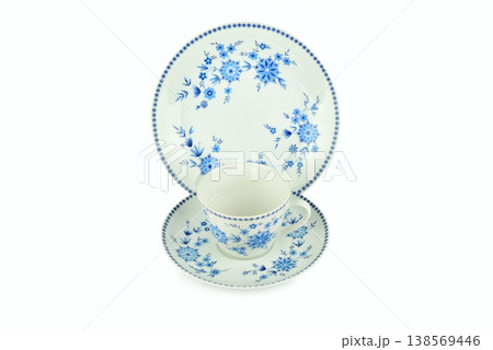 Classic English Bone China Tea Cup and Saucer Set 138569446