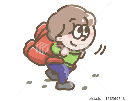 山登りをする人のイラスト 138569748
