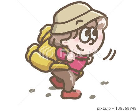 山登りをする人のイラスト 138569749