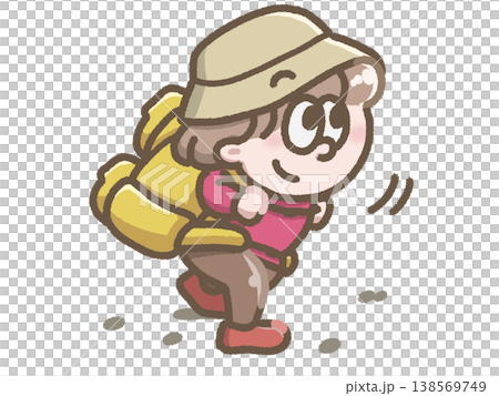 山登りをする人のイラスト 138569749