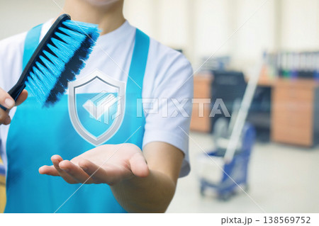 Cleaning with a touch of care 138569752