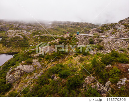 Couple tourists in mountains Norway Couple tourists in mountains Norway 138570206