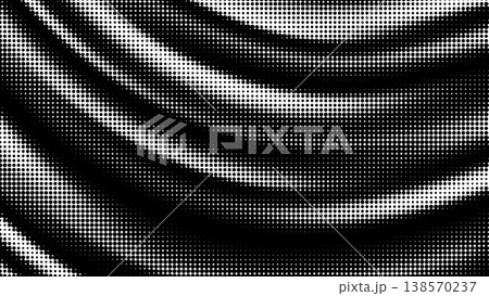 Wavy Lined Halftone background. Wavy Lined Halftone background. 138570237