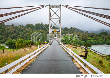 Karangarua River Bridge in New Zealand Karangarua River Bridge in New Zealand 138570522