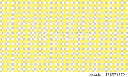 Light yellow gingham check 138571379