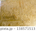 Hieroglyphs, drawings in the tomb of Merenptah KV8 in the Valley of the Kings. Luxor. Egypt. 138571513